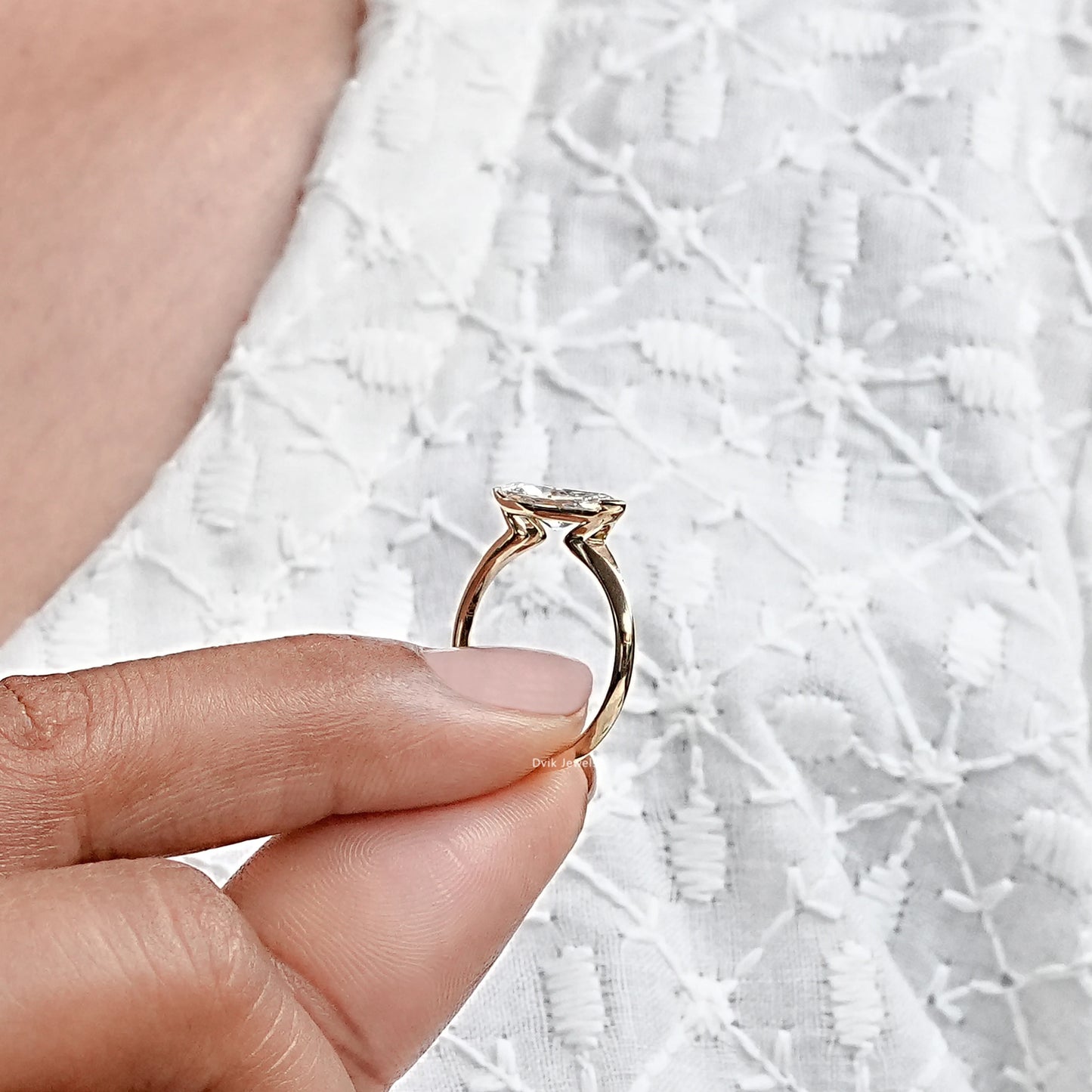1.50 Carat Marquise Cut Lab Diamond Solitaire Ring
