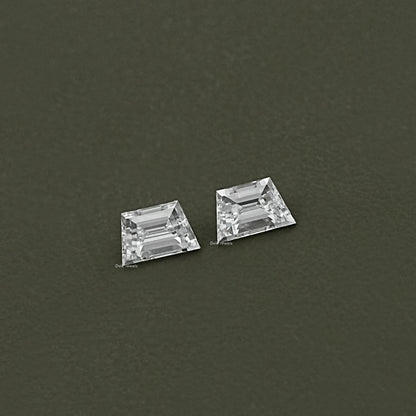 Step Cut Trapezoid Diamond Matching Pair