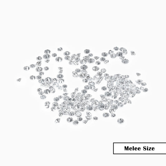 Melee Size Lab Grown Round Diamond