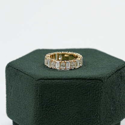 Pear And Tapered Baguette Diamond Eternity Band
