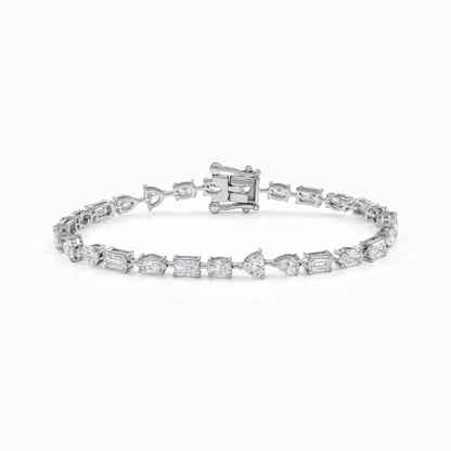 Mixed Radiant and Trillion Lab Grown Diamond Bracelet Bracelet