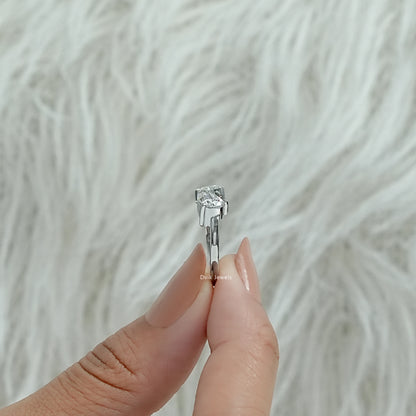 Two Pear Cut Lab Diamond Bypass Ring Ring
