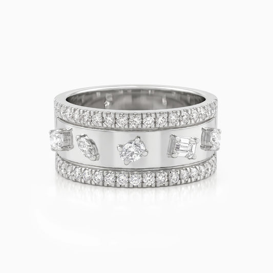 Multi Shape Lab Diamond Wide Band Band