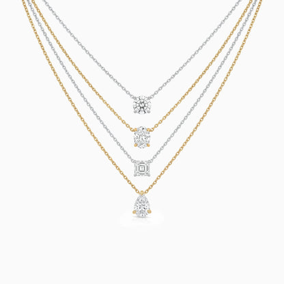 Multi Shape Lab Grown Diamond Solitaire Pendant Pendant