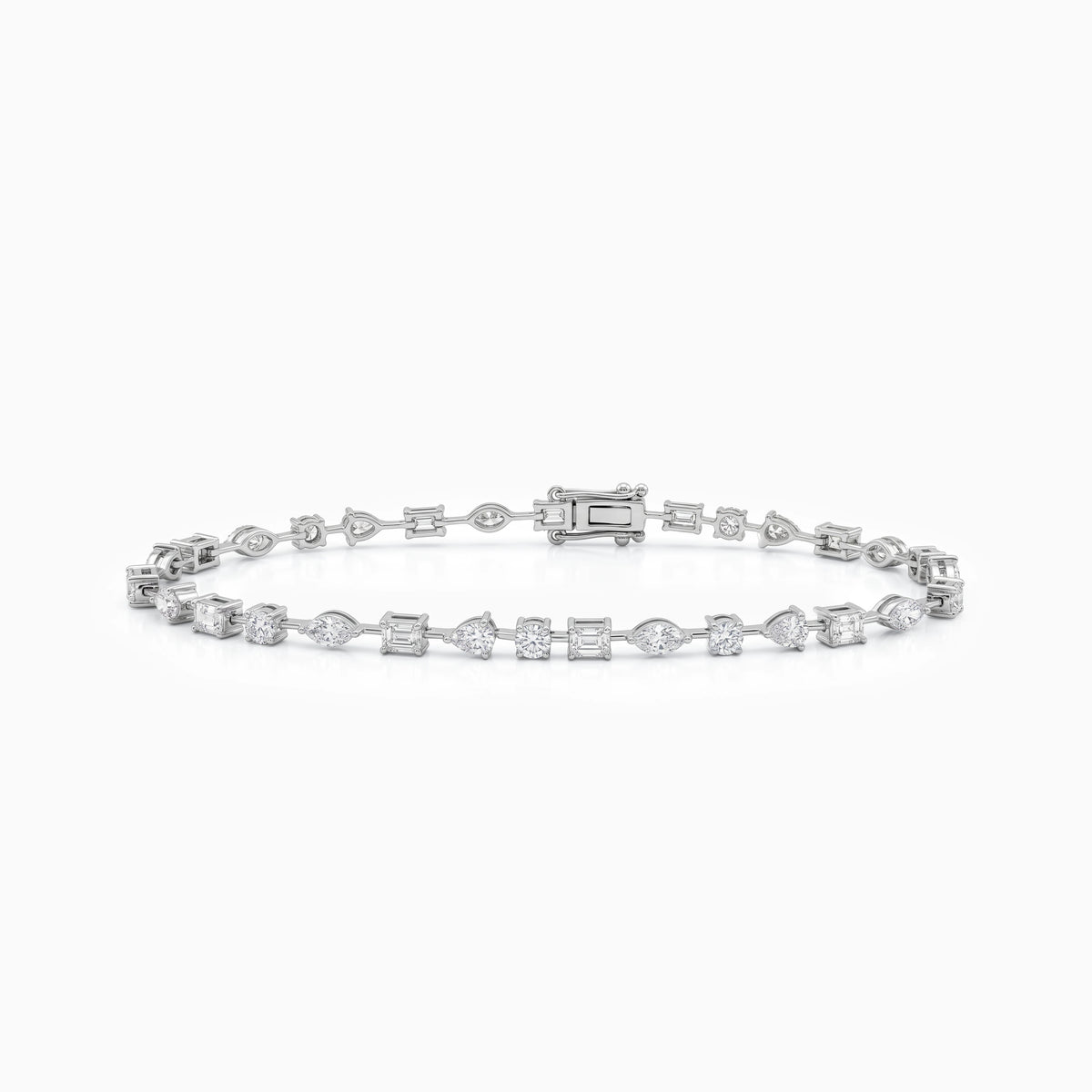 Multi shape Lab Diamond Tennis Bracelet Bracelet