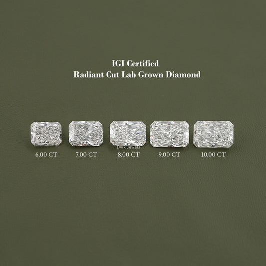 Radiant Cut Lab Grown Loose Diamond