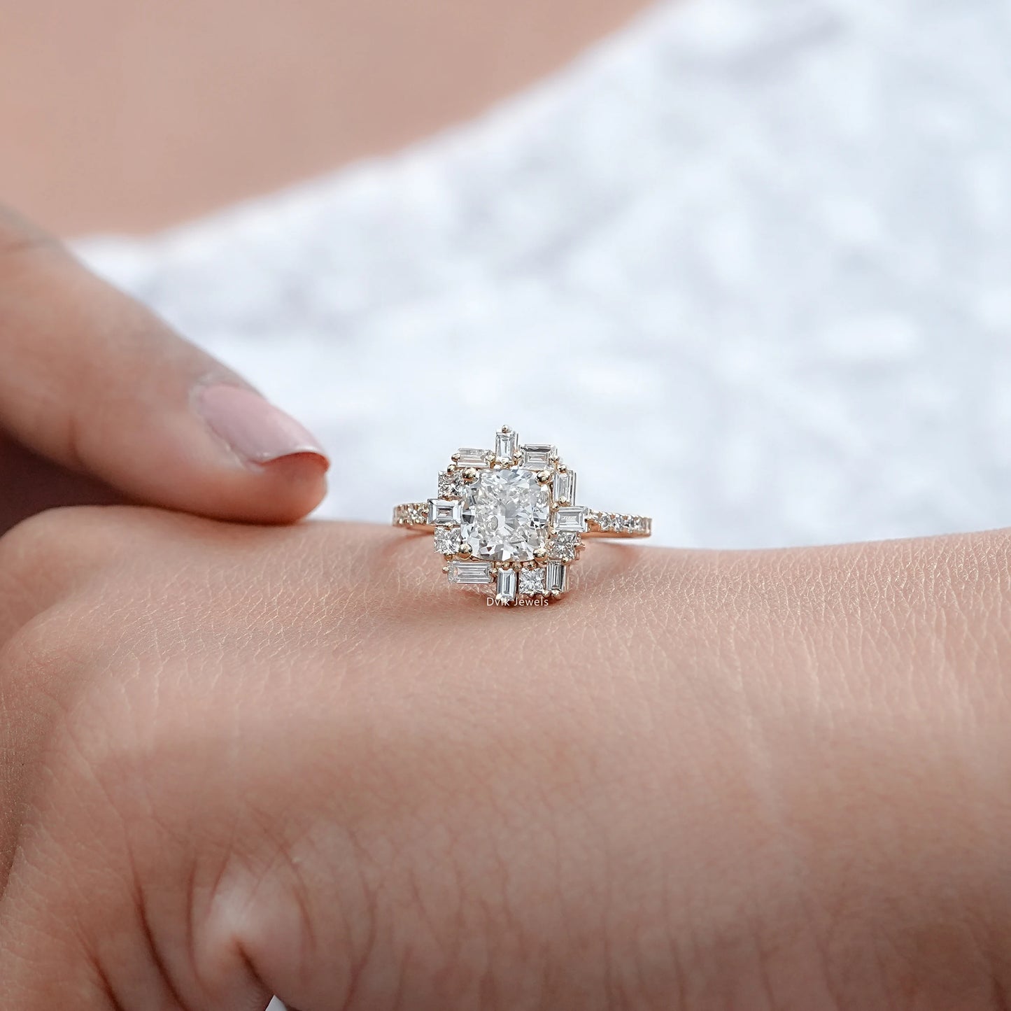 Multi Shape Lab Grown Diamond Wedding Ring