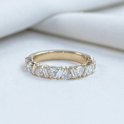 Trillion And Baguette Cut Lab Diamond Band