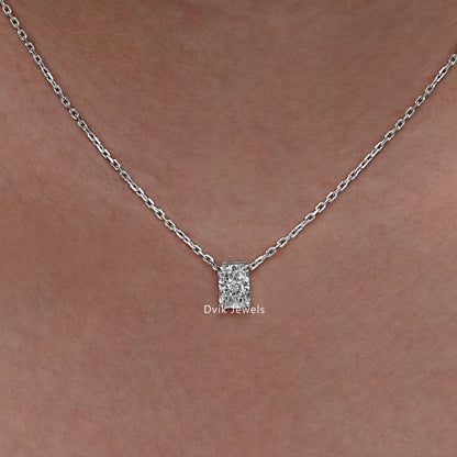 Radiant Cut Lab Grown Diamond Pendant