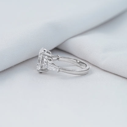 Oval & Tapper Baguette Cut Lab Grown Five Stone Ring