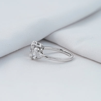 Lab Grown Diamond Oval Cut Five Stone Ring