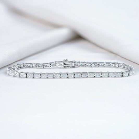 Radiant Cut Lab Diamond Tennis Bracelet