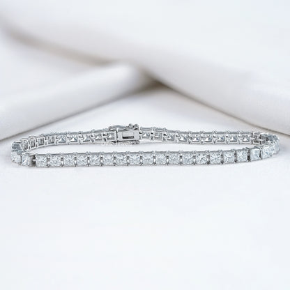 Princess Cut Lab Diamond Tennis Bracelet