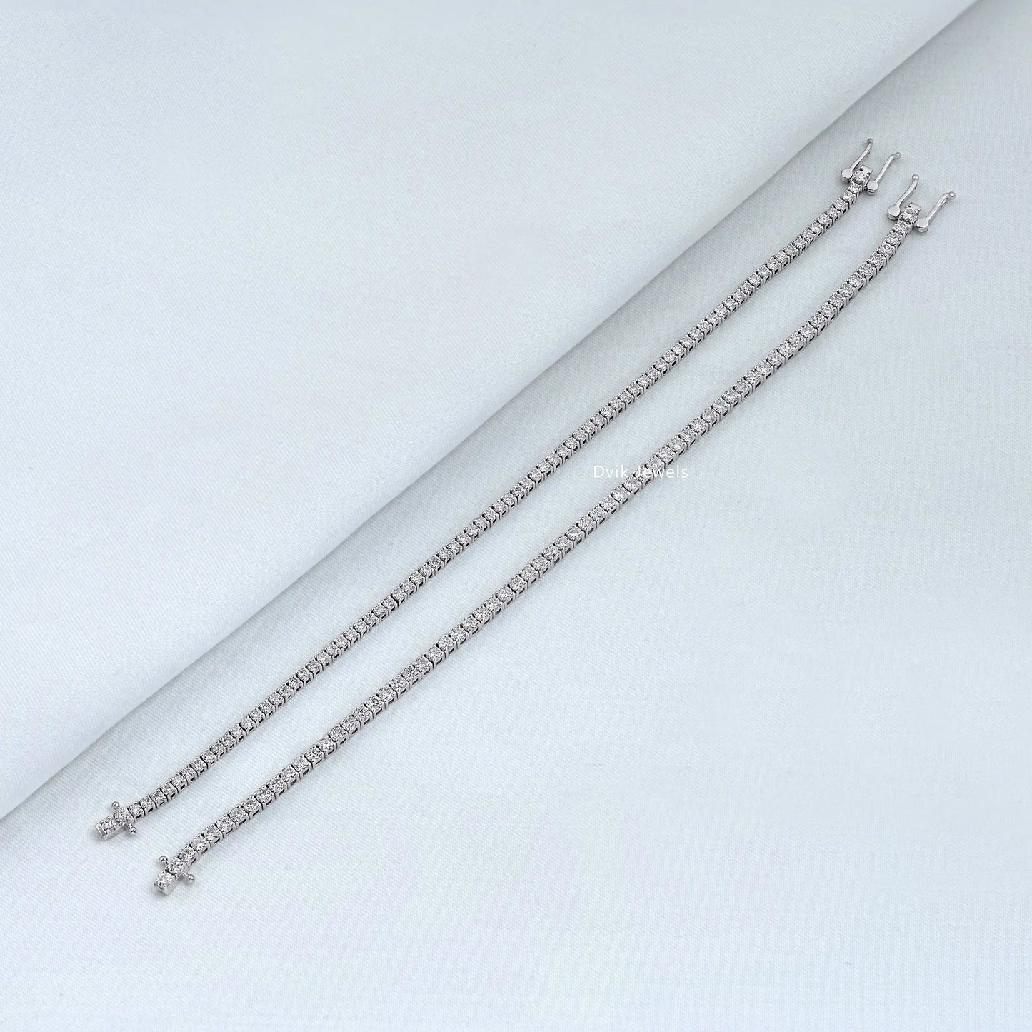 Round Cut Lab Grown Diamond Bracelet