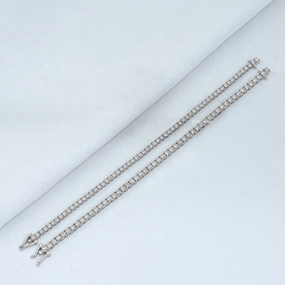 Lab Grown Round Cut Diamond Tennis Bracelet