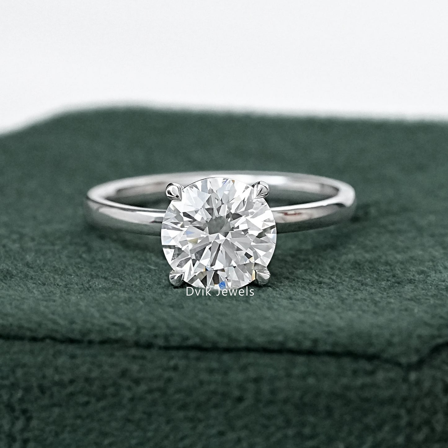 2 Carat Round Cut Diamond Solitaire Proposal Ring