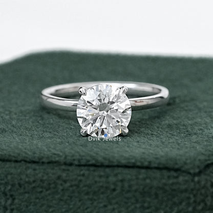 2 Carat Round Cut Diamond Solitaire Proposal Ring