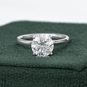 Round Cut Diamond Solitaire Proposal Ring