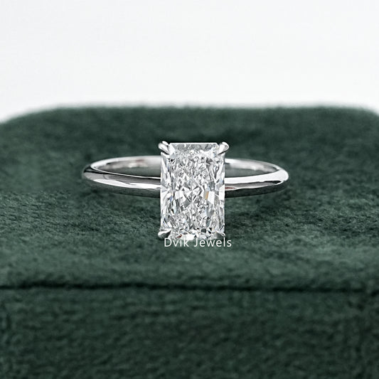 Radiant Cut Diamond Solitaire Engagement Ring