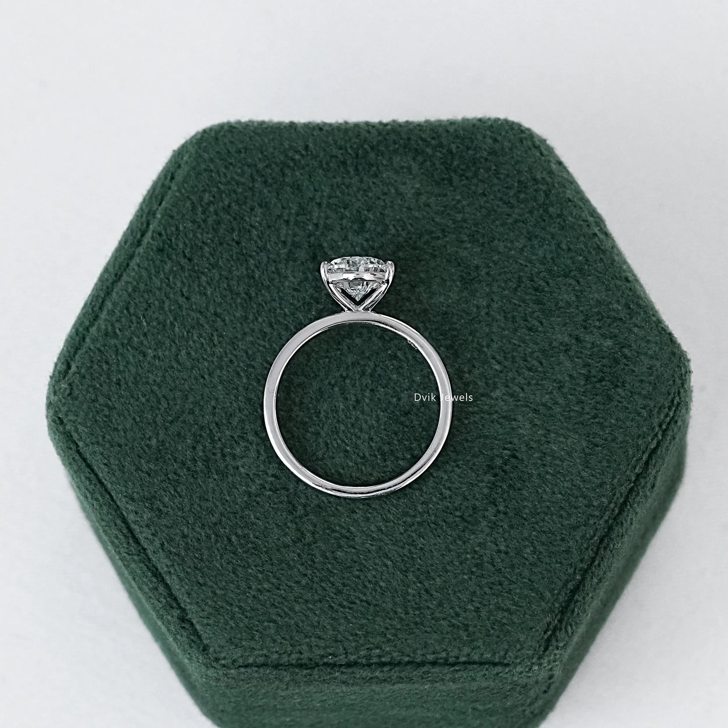 Pear Cut Lab Grown Diamond Solitaire Engagement Ring