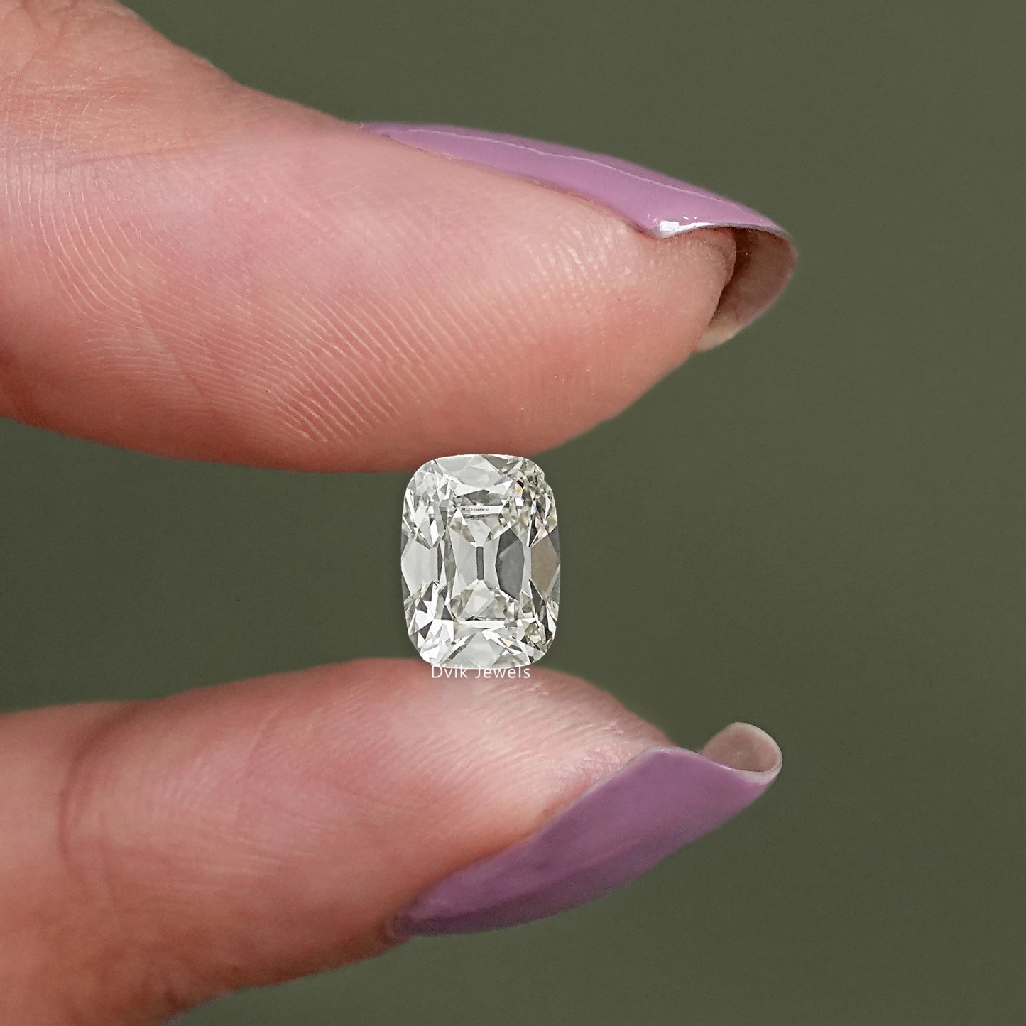 Loose Old Mine Cushion Cut Lab Grown Diamond