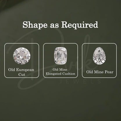 Old Mine Pear Shape Lab Grown Diamond