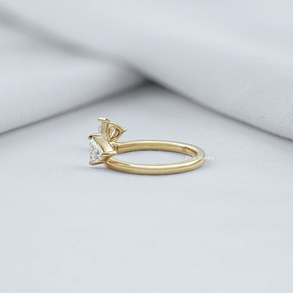 Trillion Cut Lab Diamond Open Cuff Ring Ring