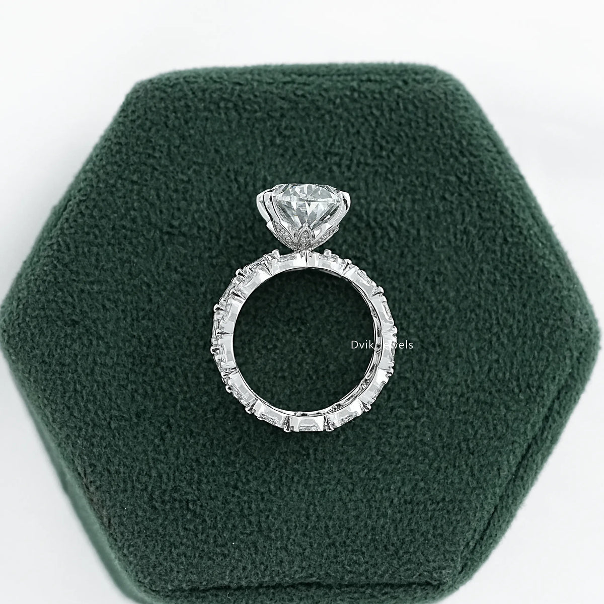 Oval And Marquise Diamond Ring Set