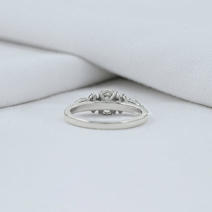 Oval And Pear Diamond Seven Stone Ring