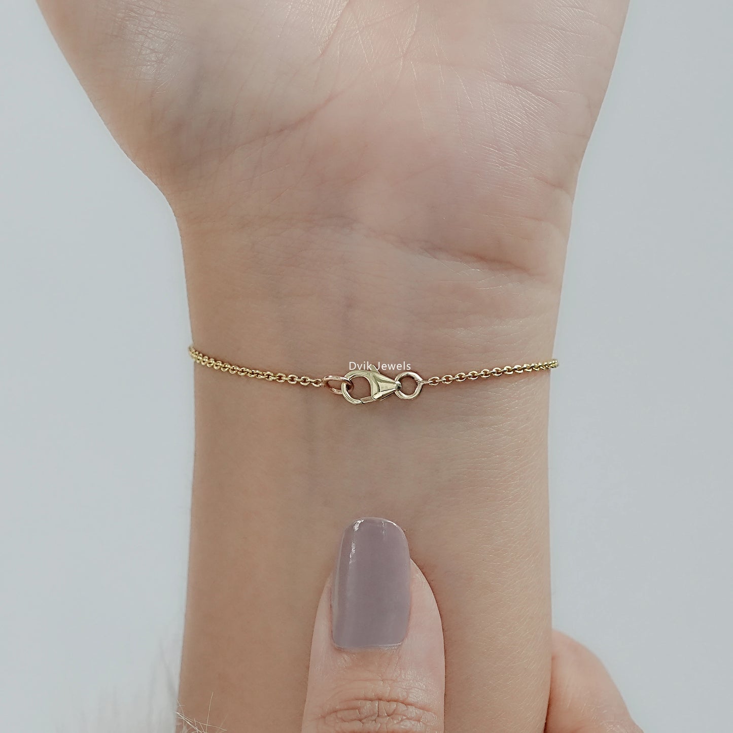 Oval Cut Lab Grown Diamond Solitaire Bracelet