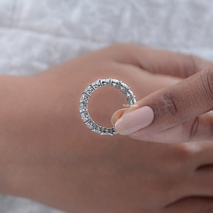 Brilliant Oval Cut Lab Diamond Wedding Band