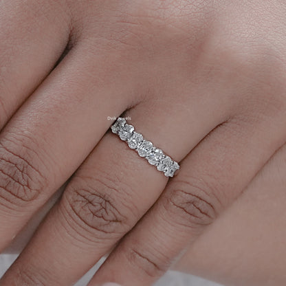 Oval Cut Lab Diamond Seven Stone Ring