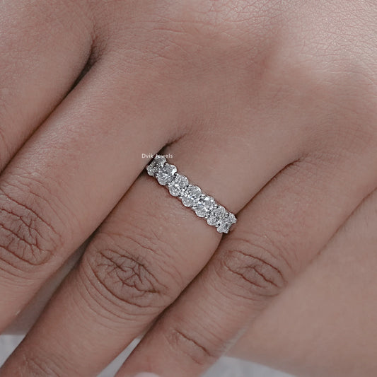 Oval Cut Lab Diamond Seven Stone Ring