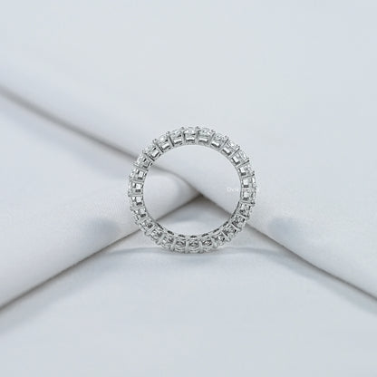 Oval Lab Diamond Eternity Wedding Band