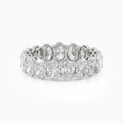 Oval Cut Lab Diamond Eternity Wedding Band Band