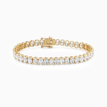 Oval Cut Lab Diamond Tennis Bracelet Bracelet