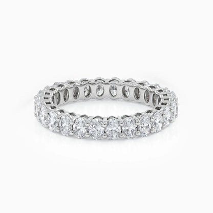 Oval Lab Diamond Eternity Wedding Band