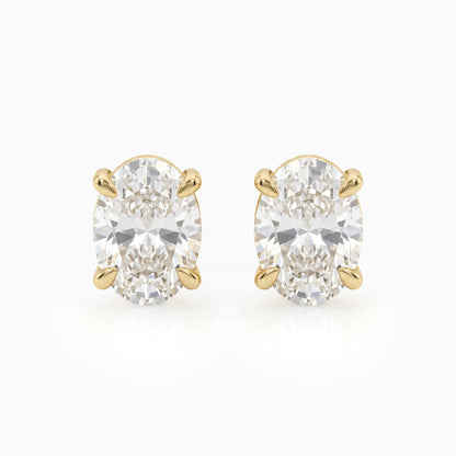 Oval Lab Grown Diamond Stud Earrings Earrings