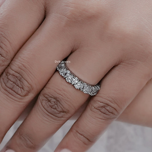 Pear Cut Lab Diamond Eternity Band