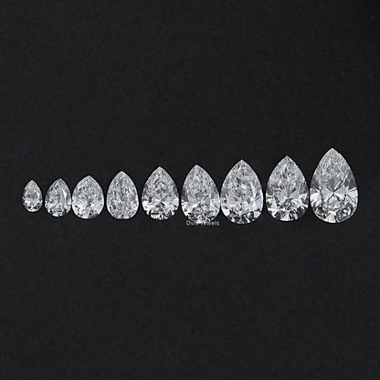 Lab Grown Pear Cut Loose Diamond