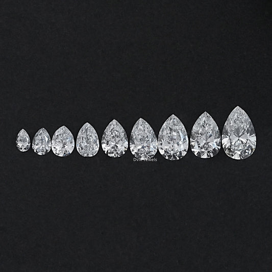 Lab Grown Pear Cut Loose Diamond