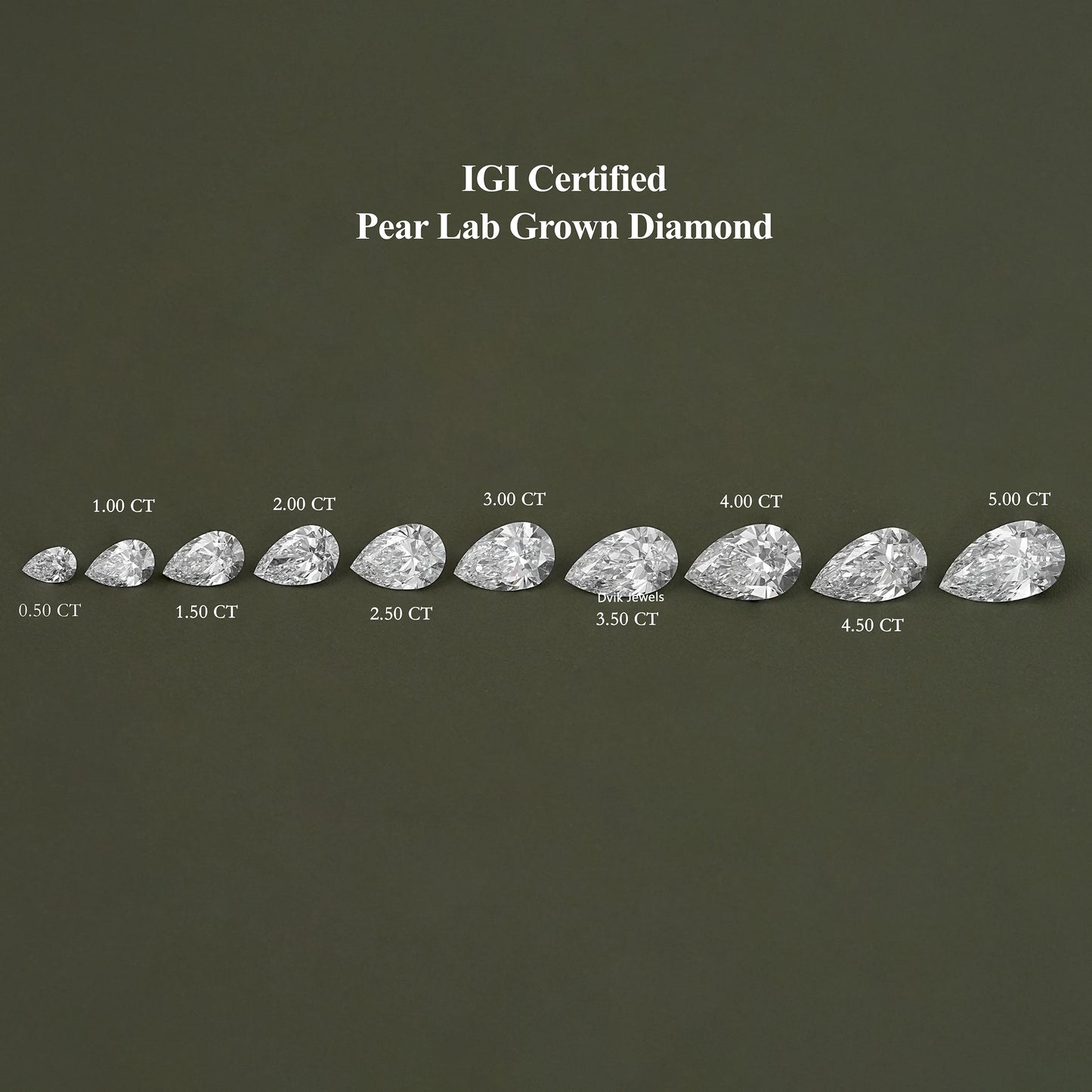 Pear Brilliant Cut Lab Grown Diamond