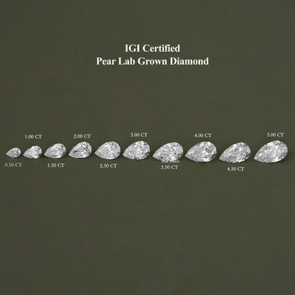 Pear Brilliant Cut Lab Grown Diamond