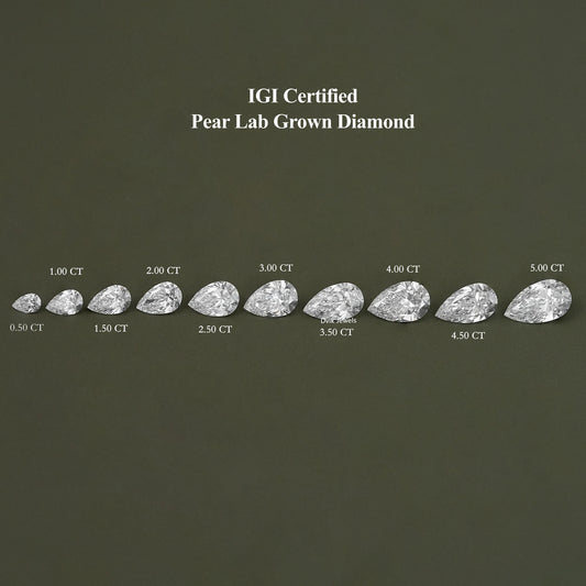 Pear Brilliant Cut Lab Grown Diamond