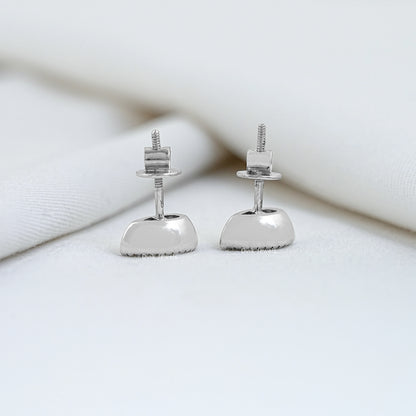 Pear Cut Lab Diamond Milgrain Stud Earrings
