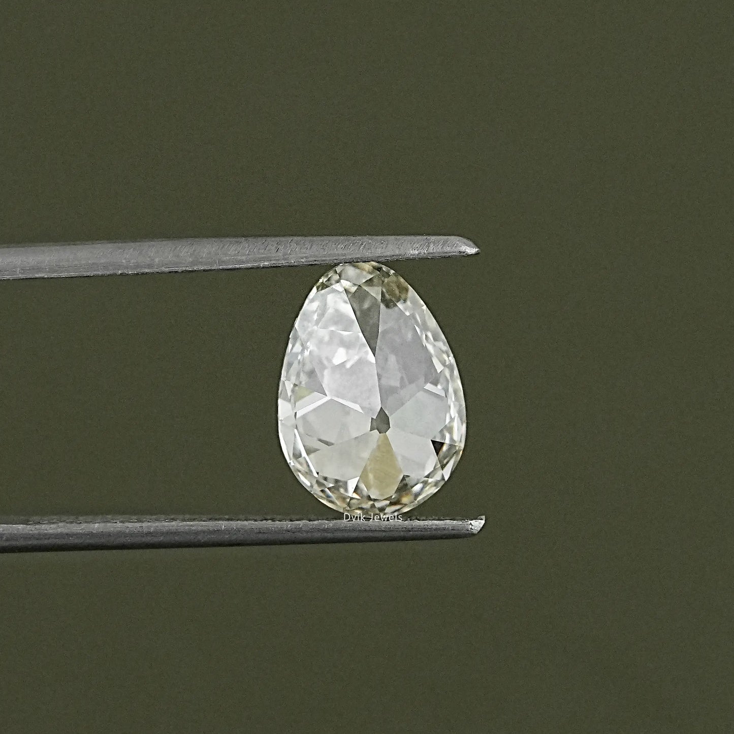 Old Mine Pear Shape Lab Grown Diamond