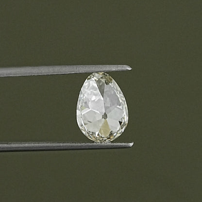 Old Mine Pear Shape Lab Grown Diamond