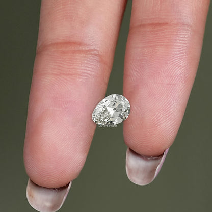 Old Mine Pear Shape Lab Grown Diamond