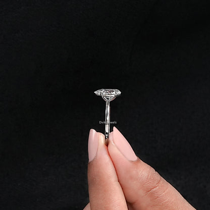 Pear Cut Lab Grown Diamond Solitaire Engagement Ring