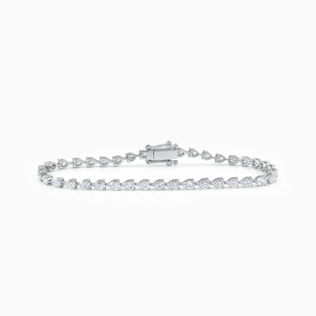 Pear Cut Lab Diamond Tennis Bracelet Bracelet
